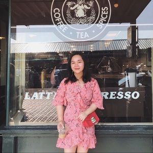 Sweet Topshop pink dress 8